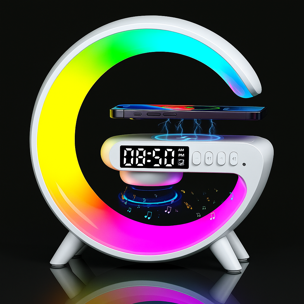 G63 Atmosphere RGB Light Bluetooth Speaker With Wireless Charging