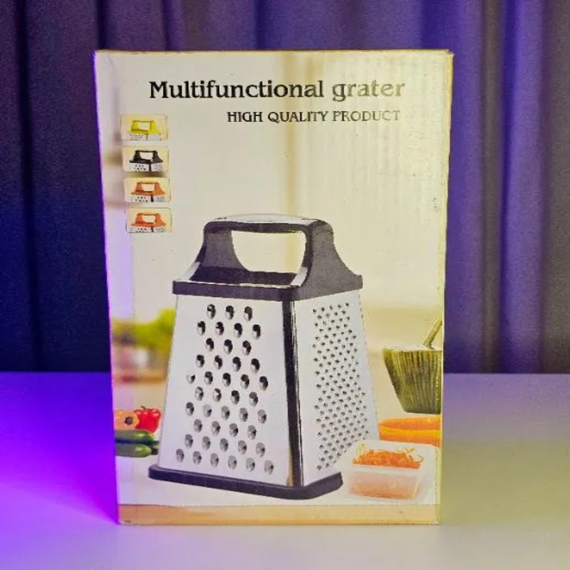 Multifunctional 4‑Sided Box Grater- slicer